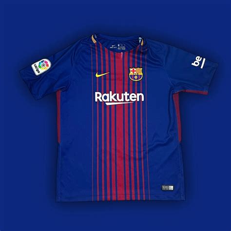 fake nike fc barcelona 2017 2018 home jersey|barcelona 2017 jersey kit.